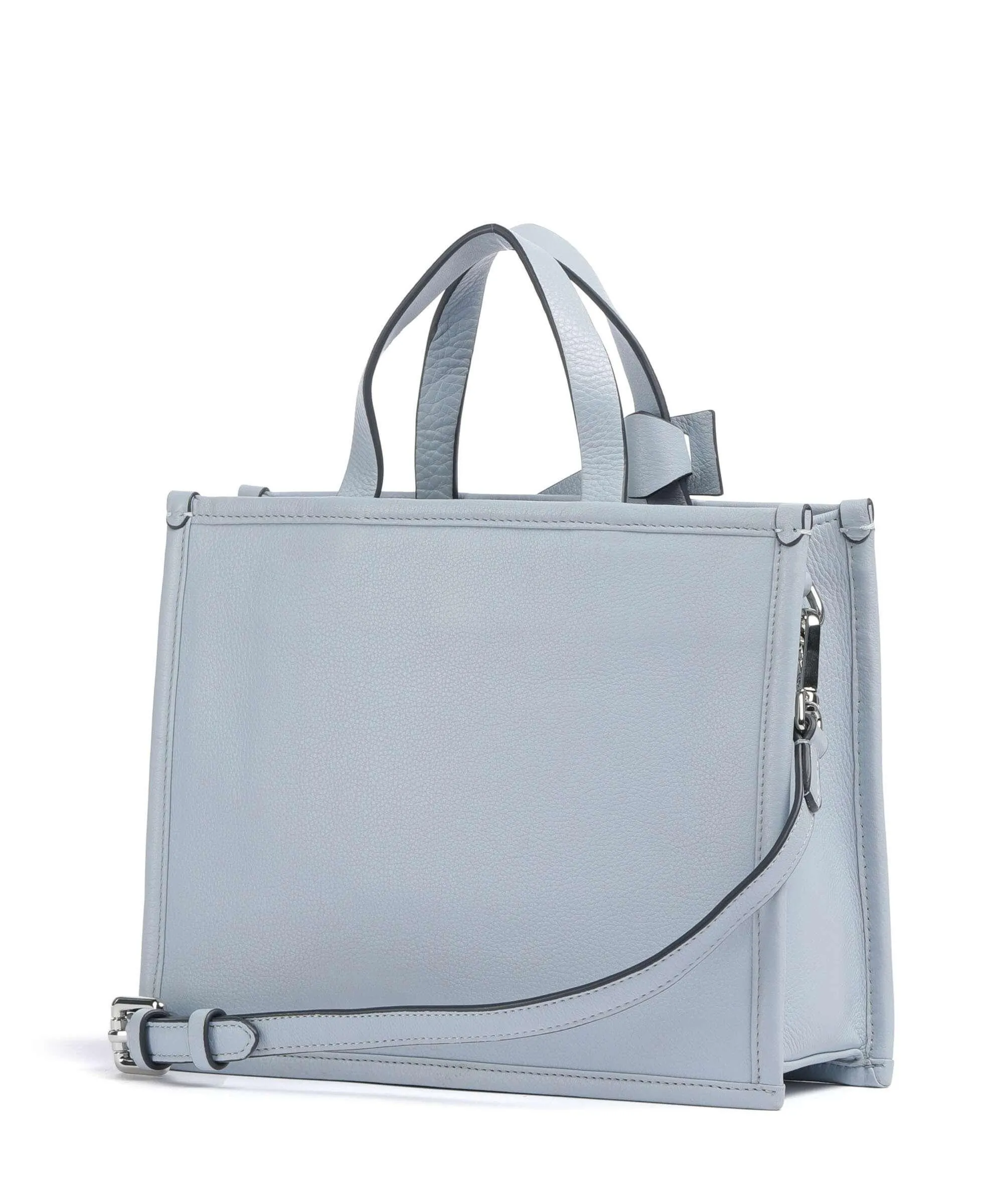  Radley London Into the Woods Editions Borsa a mano pelle di vacchetta grana blu chiaro  