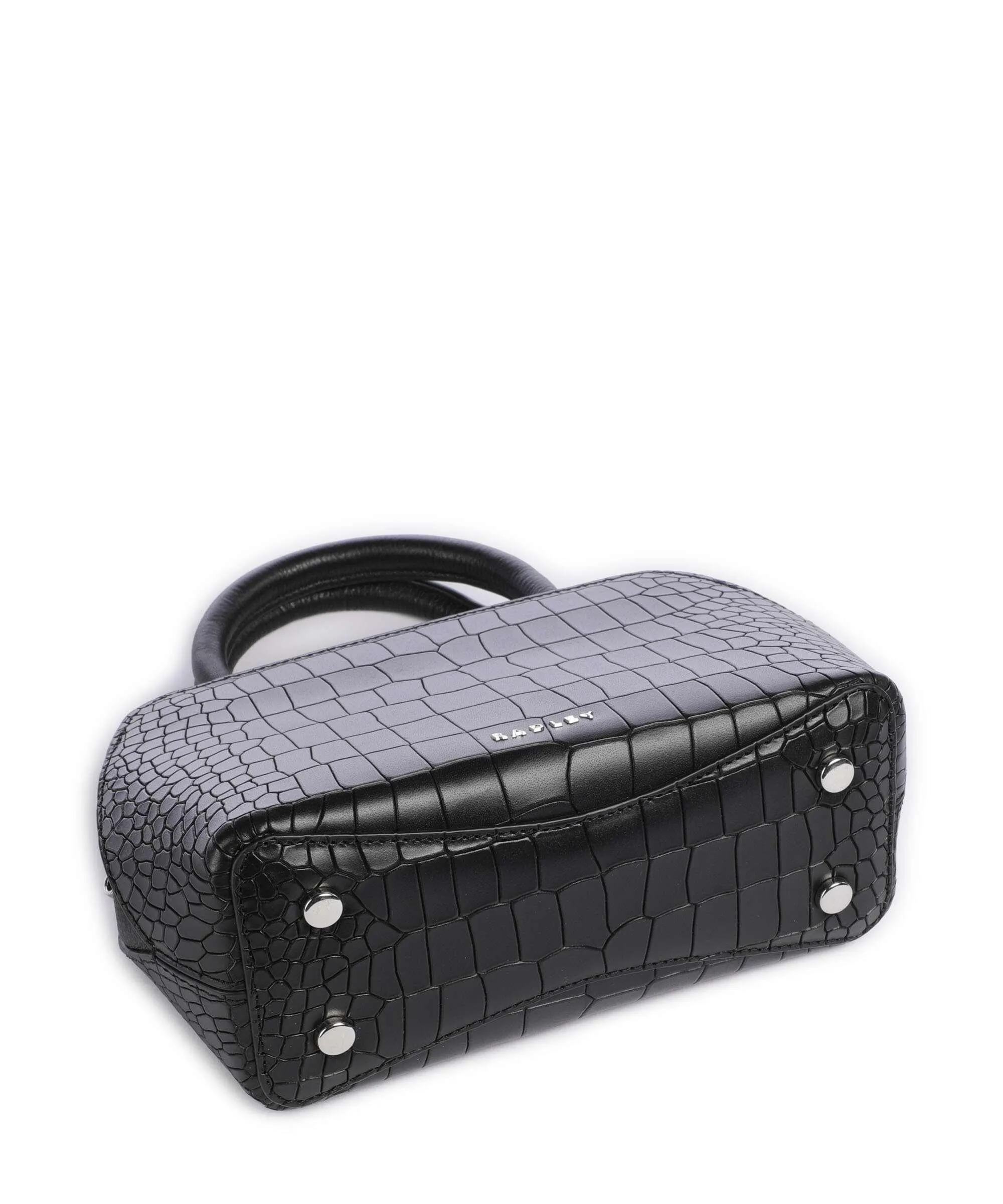  Radley London Liverpool Street Icon Borsa a mano pelle di vacchetta goffrata nero  