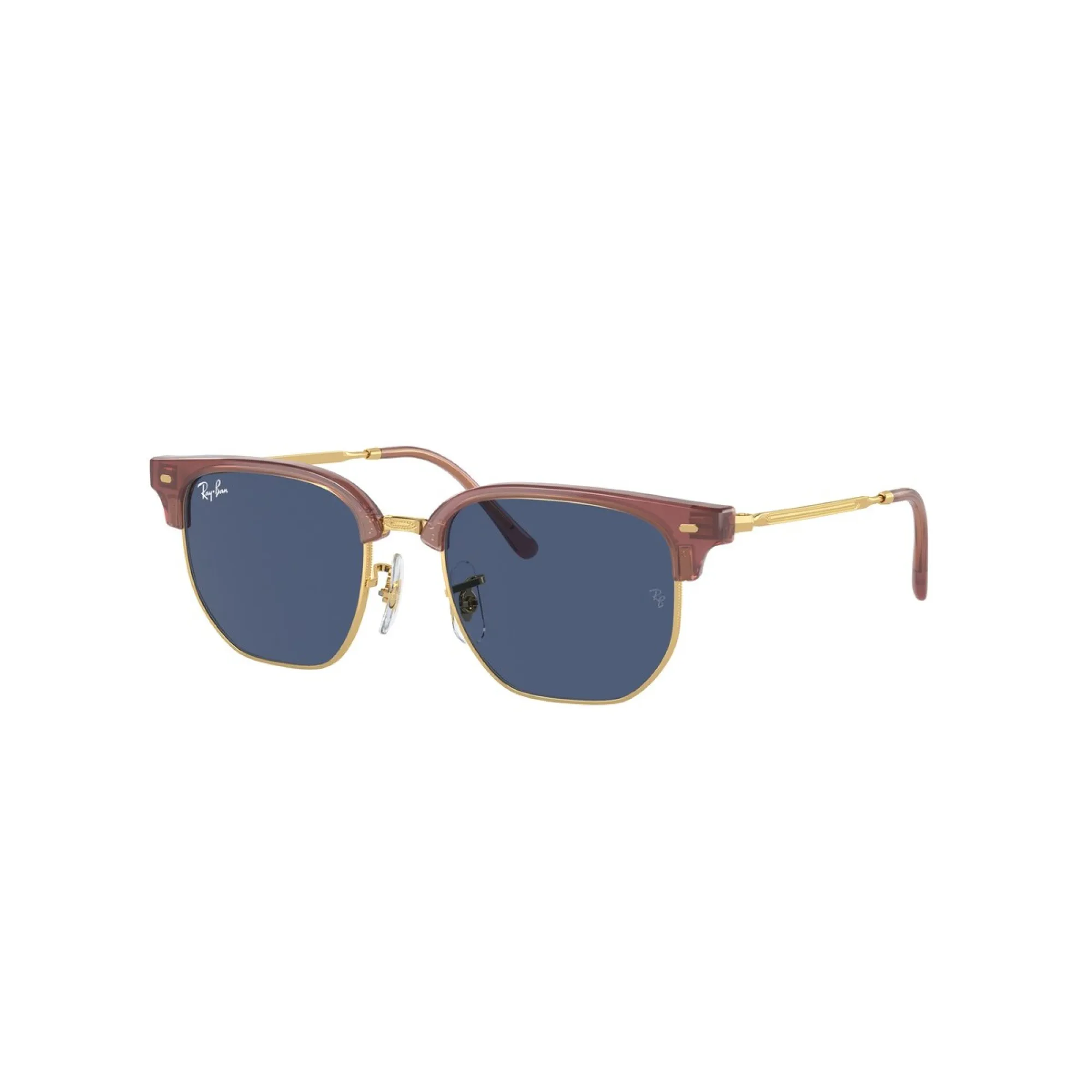   Ray-Ban Junior RJ 9116S Junior New Clubmaster 715680 Rosa Opale Su Oro | Occhiale Da Sole Bambino Unisex 