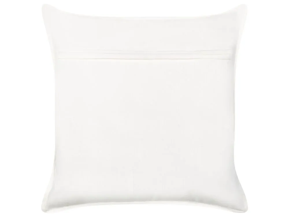 ROCKWEED Set of 2 Decorative Cushions Floral Pattern Blue 45 x 45 cm Cotton