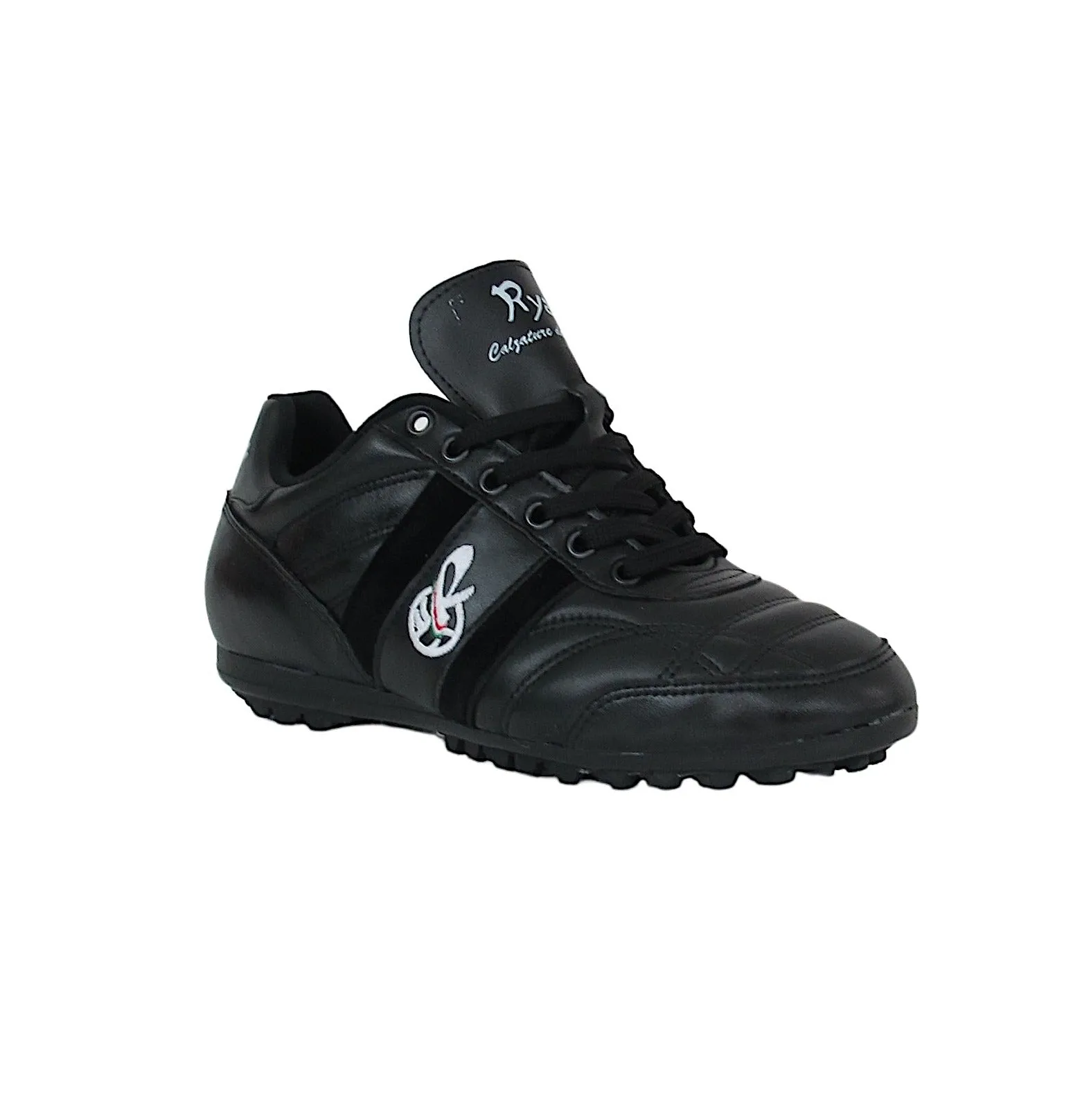 RYAL scarpe calcetto turf pelle vitello CLASSICO TOP TURF NERO luglio 2022