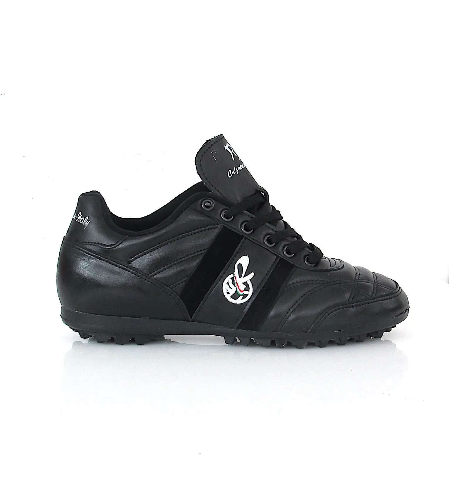 RYAL scarpe calcetto turf pelle vitello CLASSICO TOP TURF NERO luglio 2022
