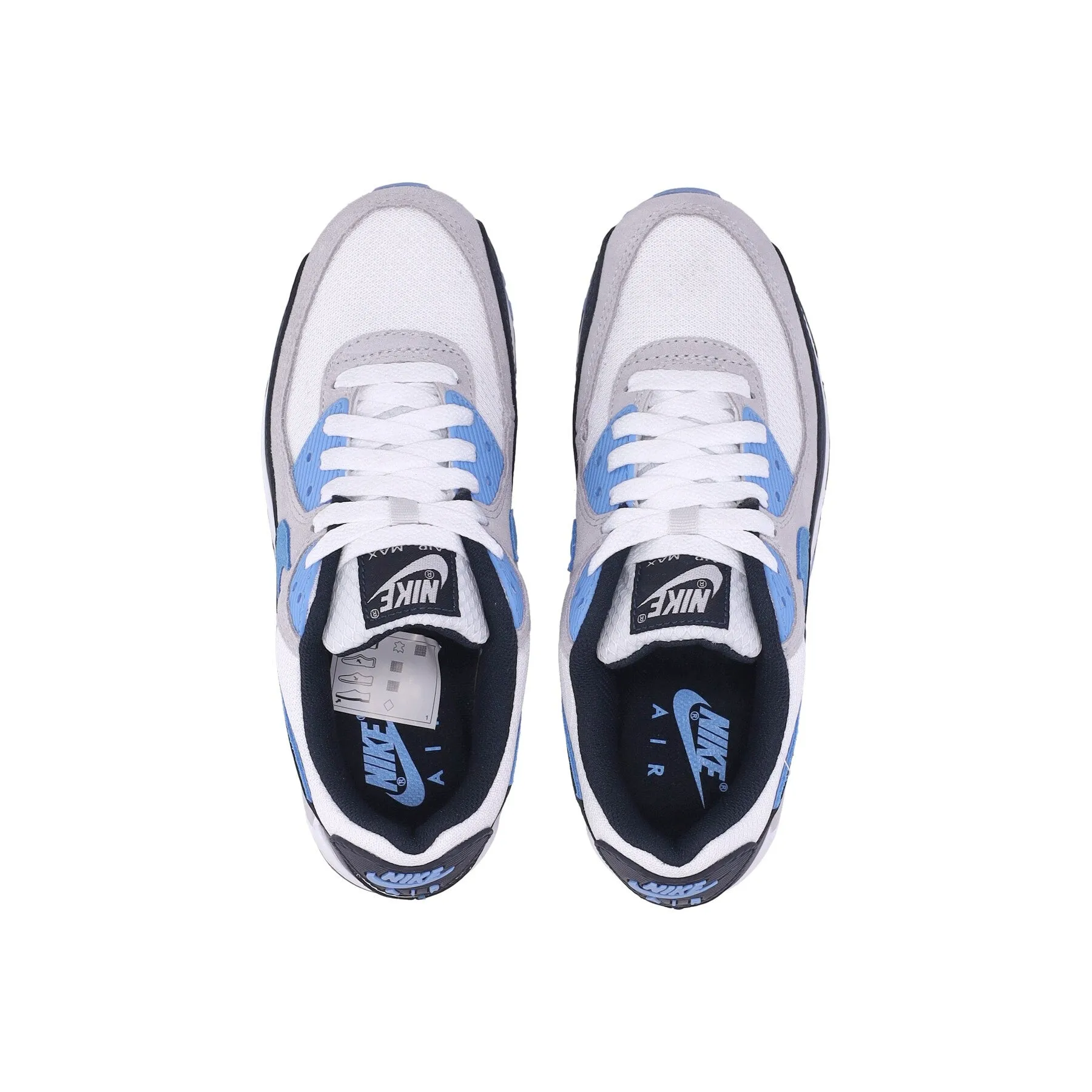 Scarpa Bassa Uomo Air Max 90 White/university Blue/pure Platinum