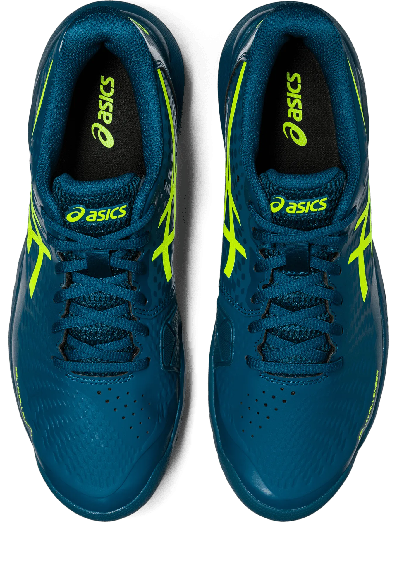 SCARPA DA TENNIS DA UOMO ASICS GEL-CHALLENGER 14 RESTFUL TEAL SAFETY YELLOW 1041A405 400