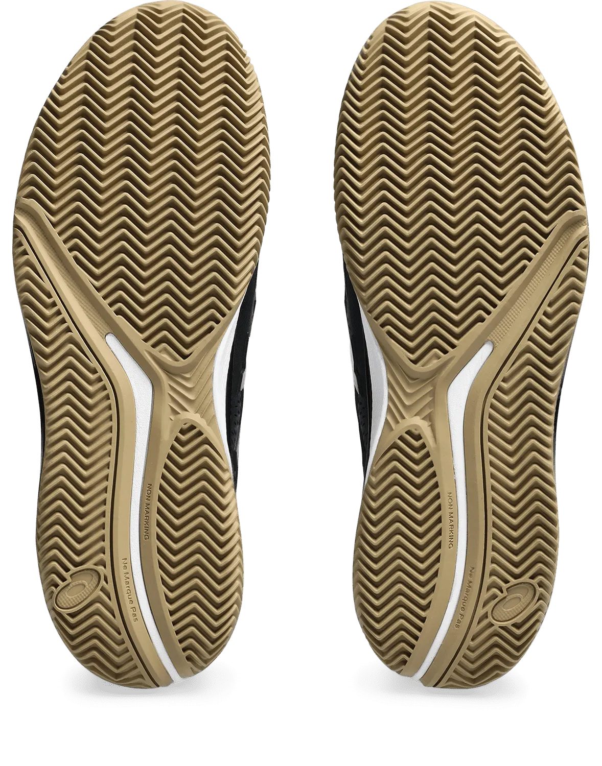 SCARPA DA TENNIS DA UOMO ASICS GEL-RESOLUTION 9 CLAY BLACK CAMEL 1041A458 001