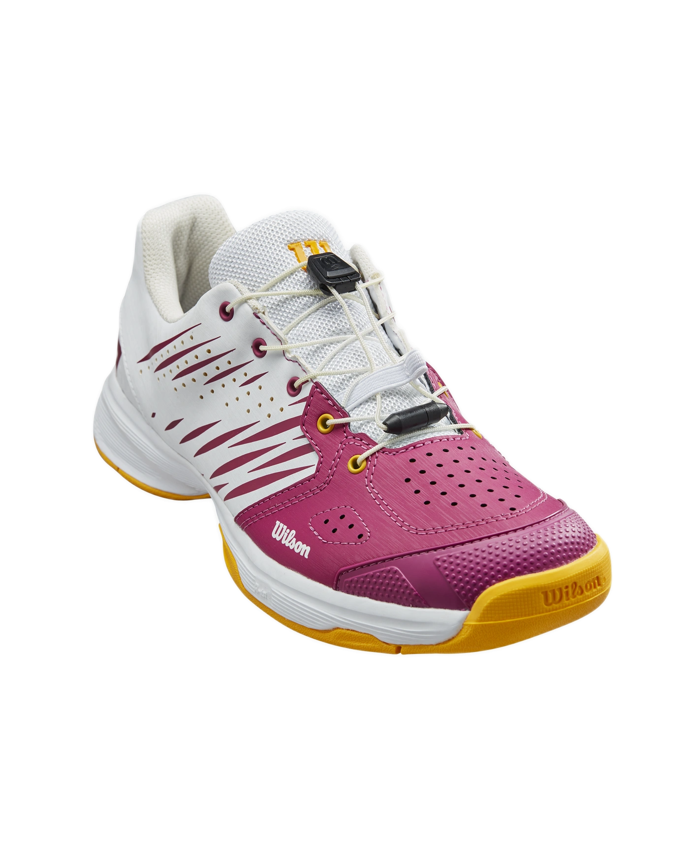 SCARPA DA TENNIS JUNIOR WILSON KAOS 2.0 QL WRS319130 BATON ROUGE/BIANCO/GIALLO