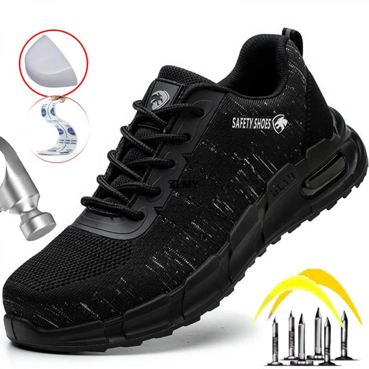 Scarpe antinfortunistiche antistatiche Stivali antinfortunistici da lavoro con punta composita senza scarpe da lavoro antiforatu
