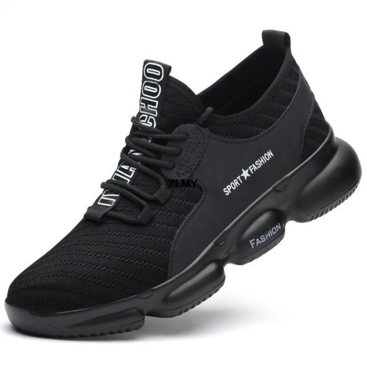 Scarpe antinfortunistiche moda Uomo Scarpe da lavoro traspiranti con punta in acciaio Uomo Sneaker industriale Stivali antinfort