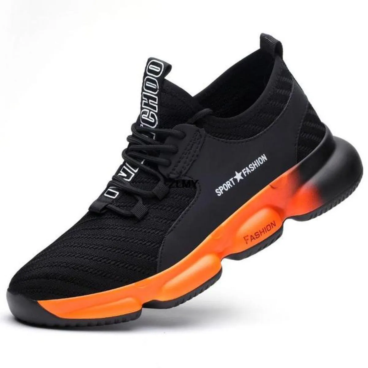 Scarpe antinfortunistiche moda Uomo Scarpe da lavoro traspiranti con punta in acciaio Uomo Sneaker industriale Stivali antinfort