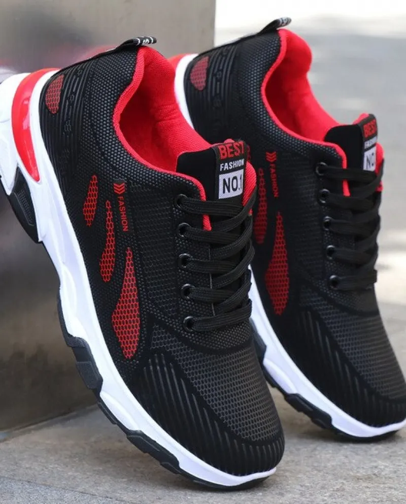 Scarpe da ginnastica casual traspiranti da uomo in mesh Scarpe sportive da corsa vulcanizzate Scarpe da tennis da passeggio all