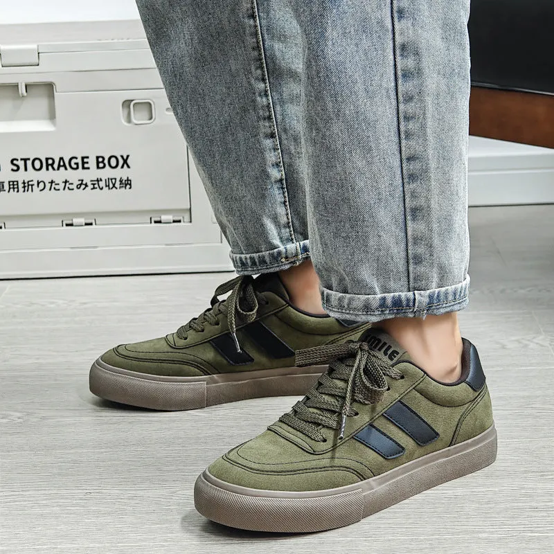 Scarpe da ginnastica da allenamento casual in tela piatta da uomo