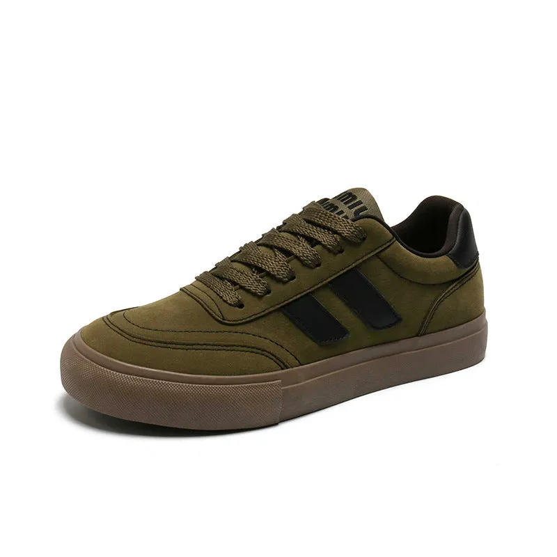 Scarpe da ginnastica da allenamento casual in tela piatta da uomo