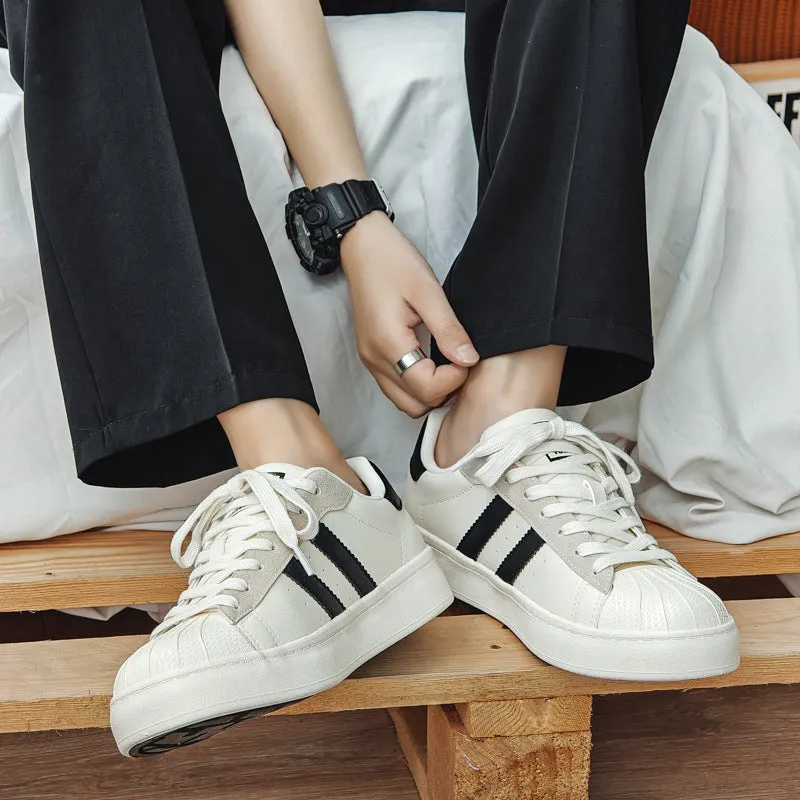 Scarpe da ginnastica da uomo casual da skate piatte alla moda