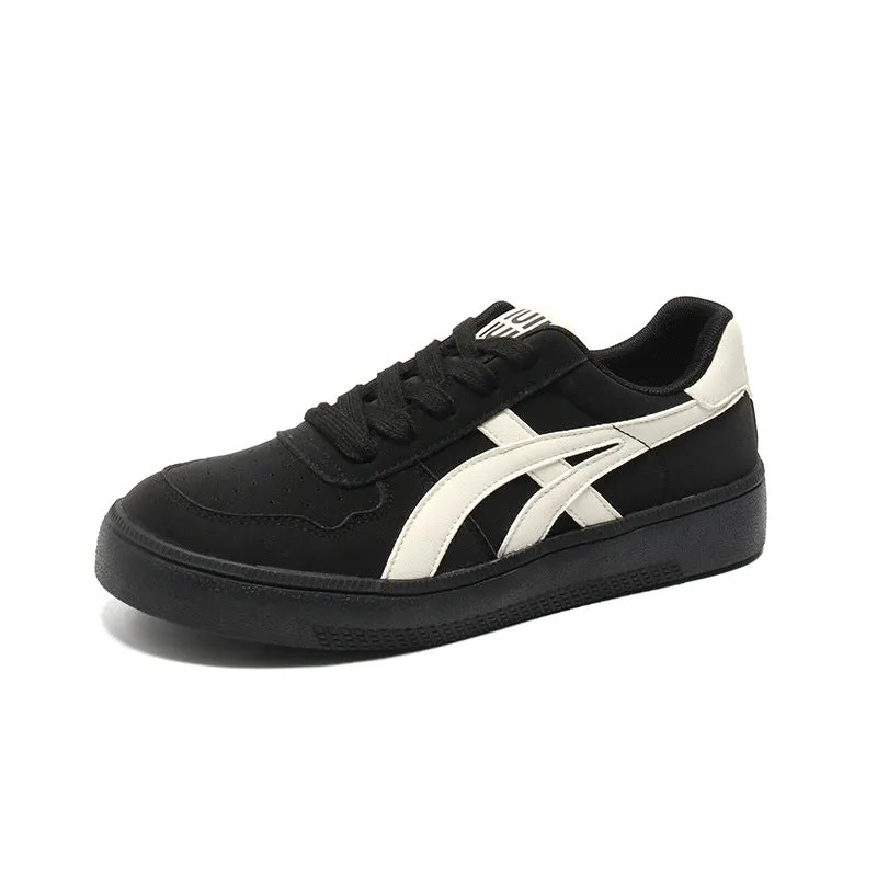 Scarpe da ginnastica piatte casual in tela da uomo