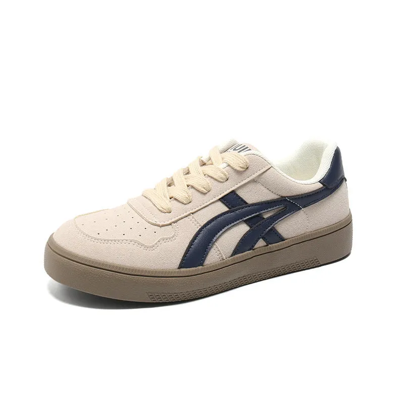 Scarpe da ginnastica piatte casual in tela da uomo