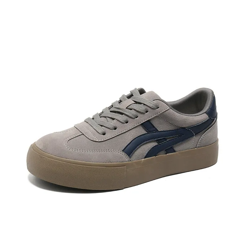 Scarpe da skate casual piatte traspiranti in tela moda uomo