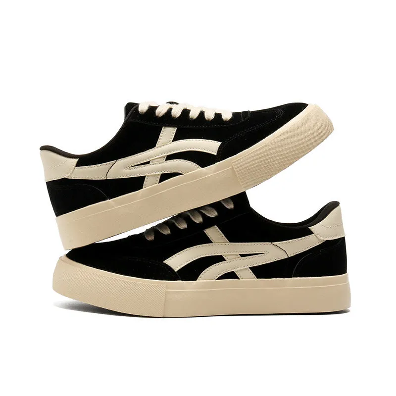 Scarpe da skate casual piatte traspiranti in tela moda uomo