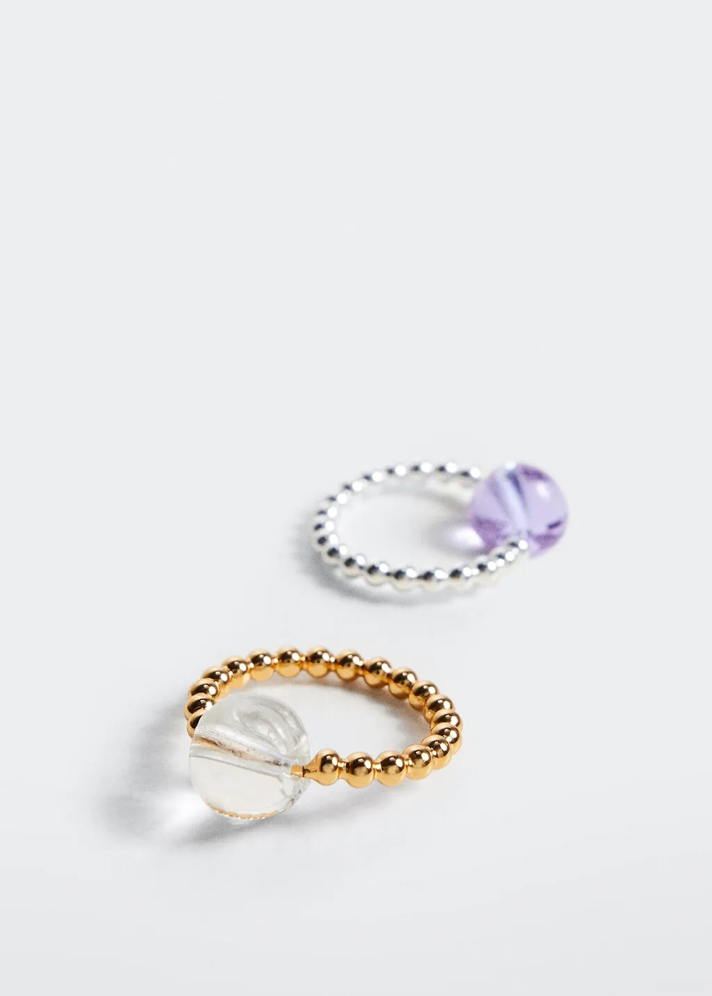 Set anelli cristallo