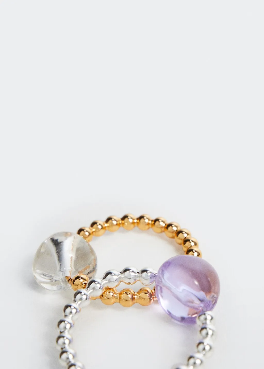 Set anelli cristallo