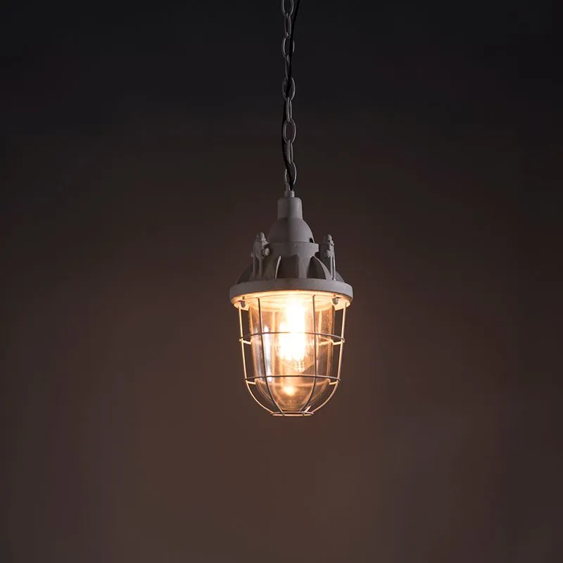Set di 3 lampade a sospensione industriali grigio - Cabina