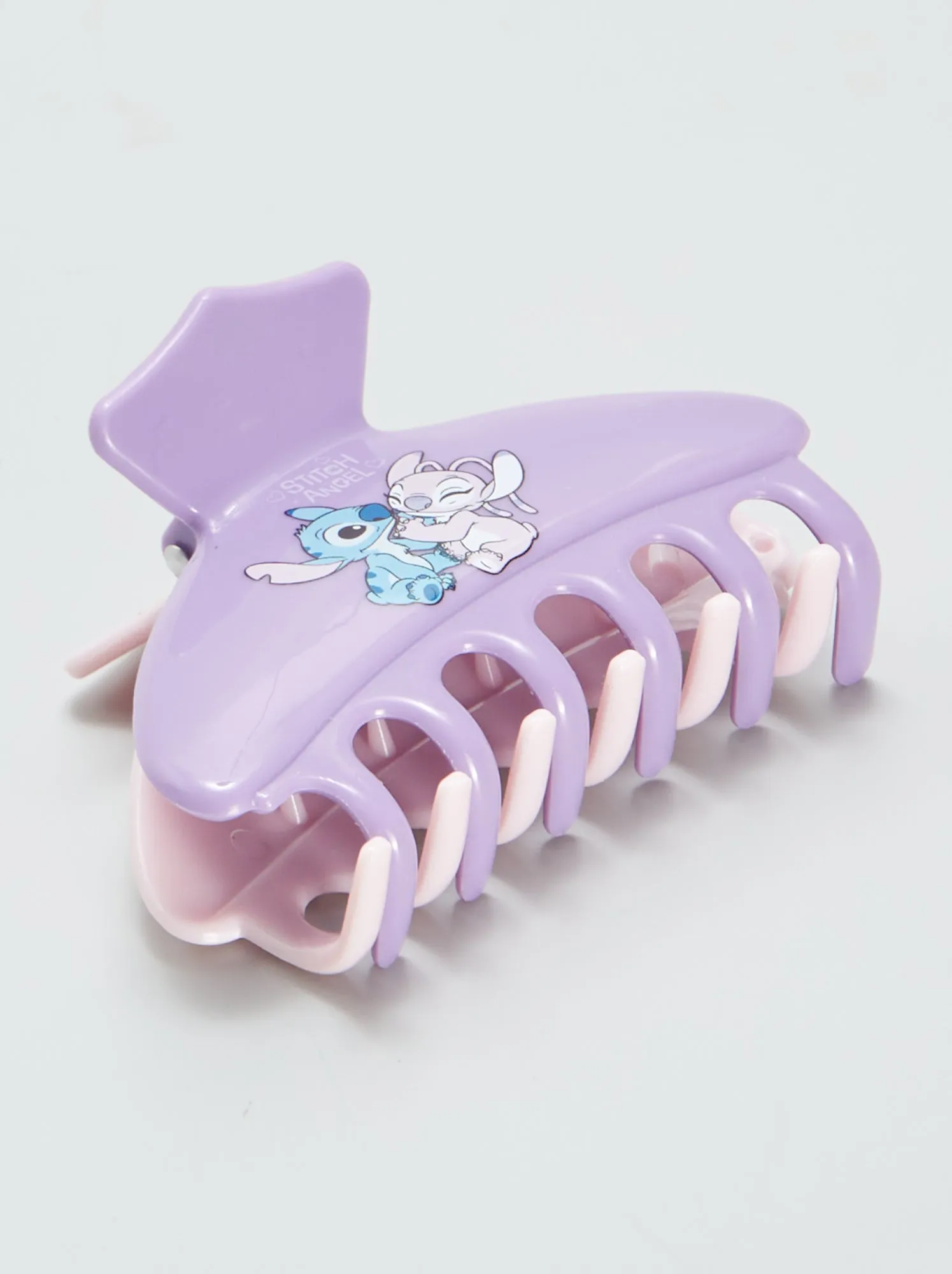 Set di 3 mollettoni per capelli 'Stitch' - VIOLA