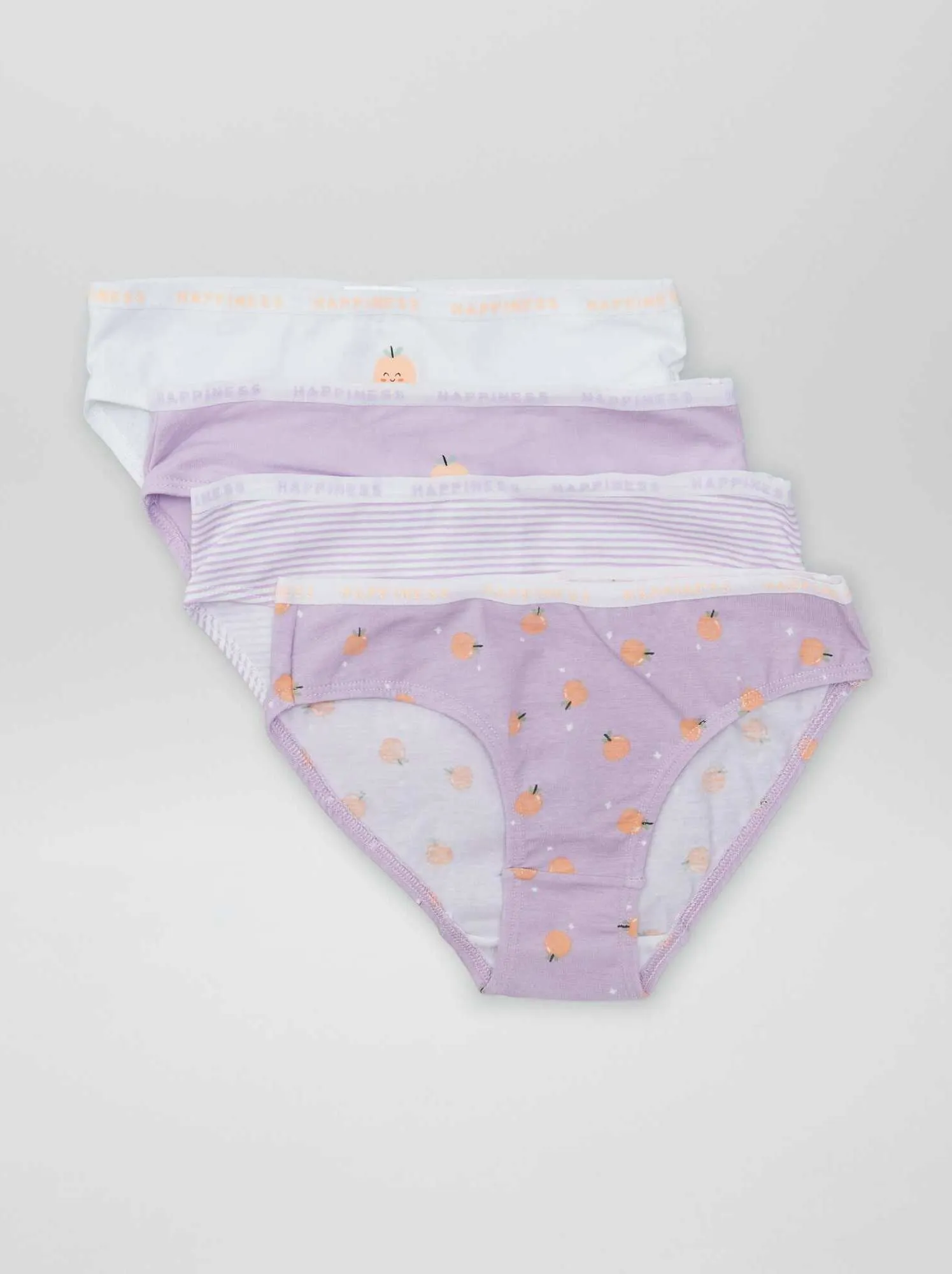 Set di 4 slip stampati - VIOLA