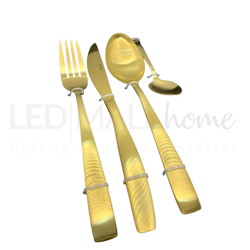 Set Posate 24 Pezzi Bavaria Ottingher In Acciaio B2018G gold dorate