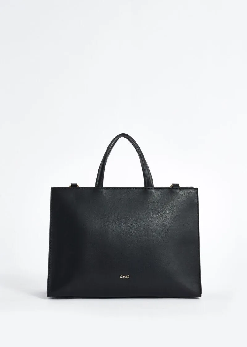 Shopping in similpelle con logo