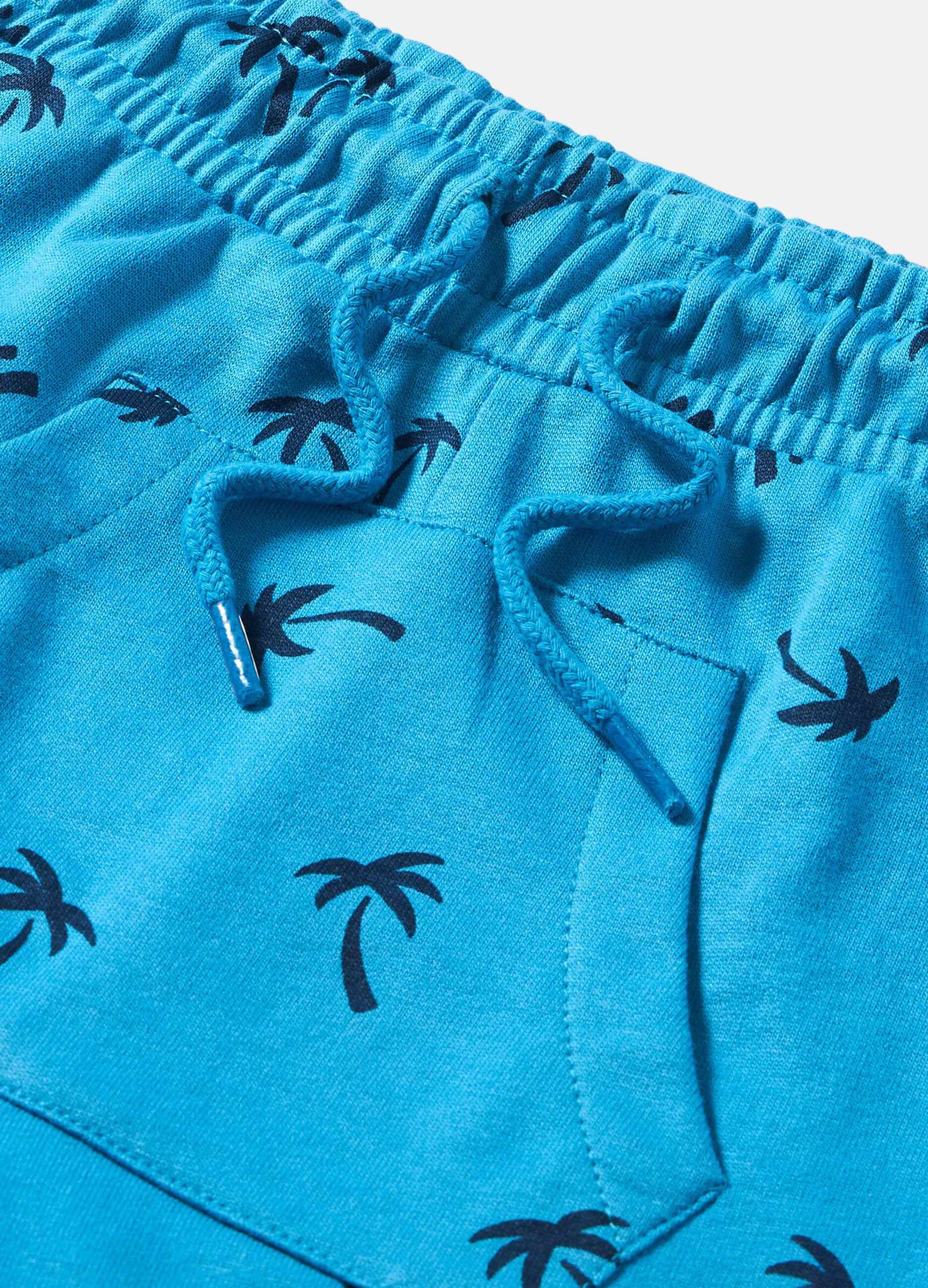 Shorts in felpa di cotone neonato