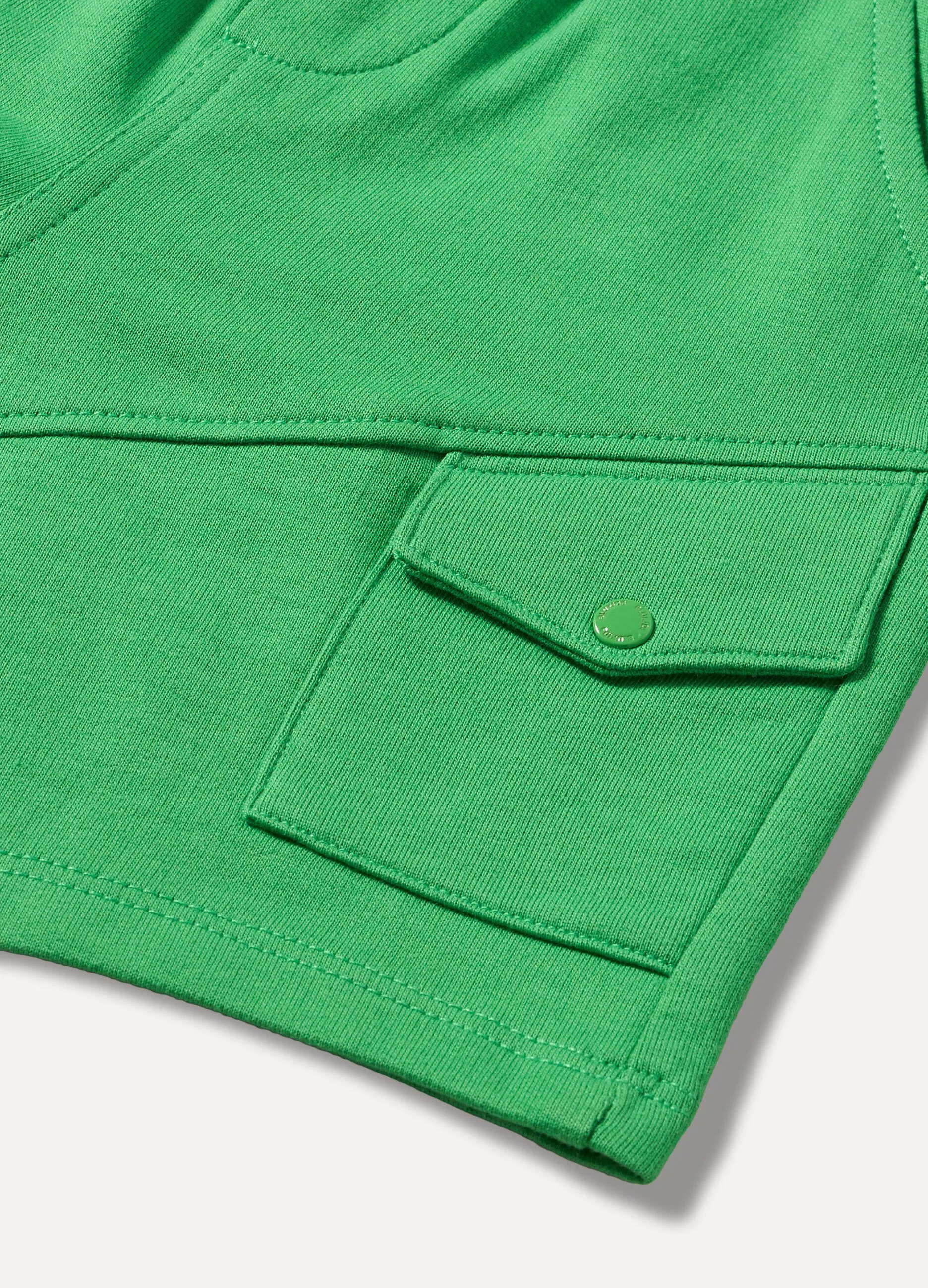 Shorts in felpa di puro cotone neonato