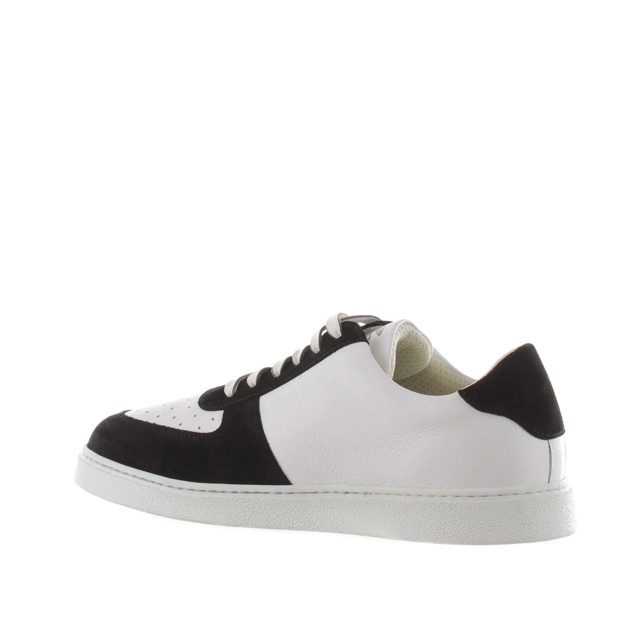 Sneaker running in pelle e camoscio