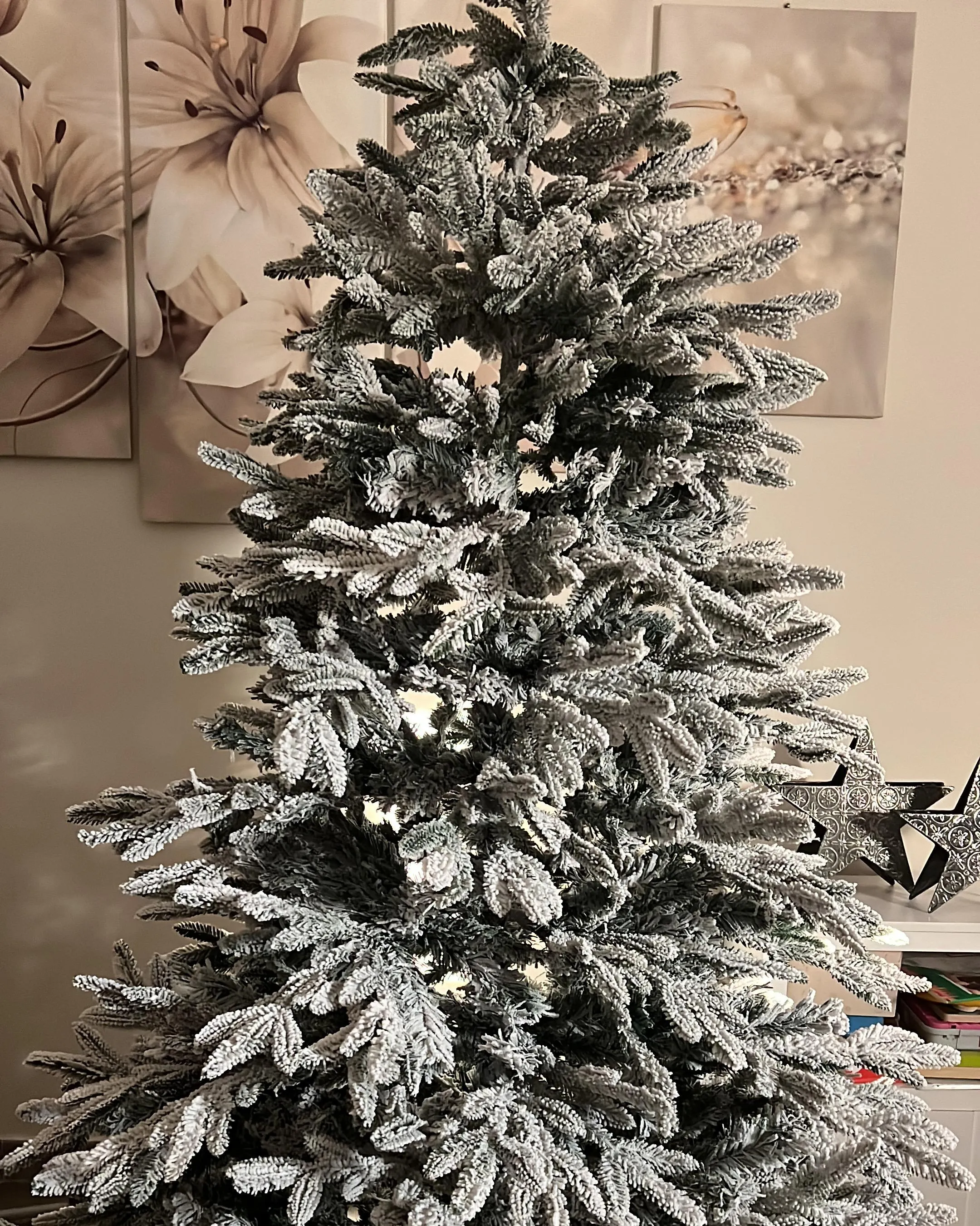 Snowy Christmas Tree 180 cm White BASSIE