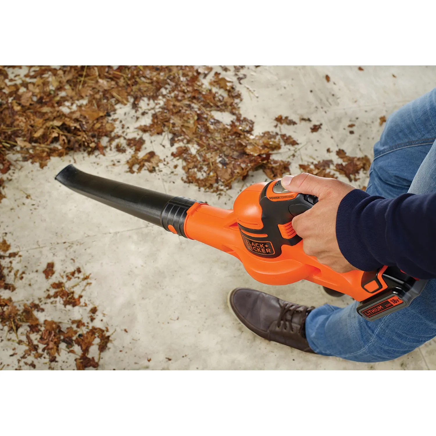 Soffiatore a Batteria 18V-2.0Ah Black+Decker