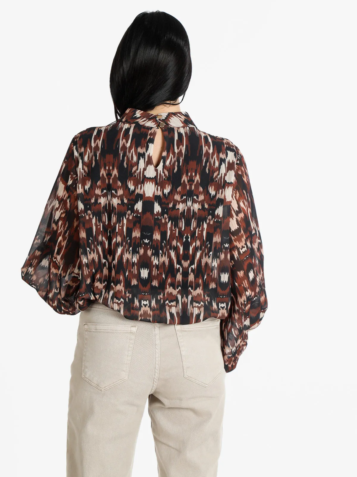 Solada Blouse col montant manches ballon
