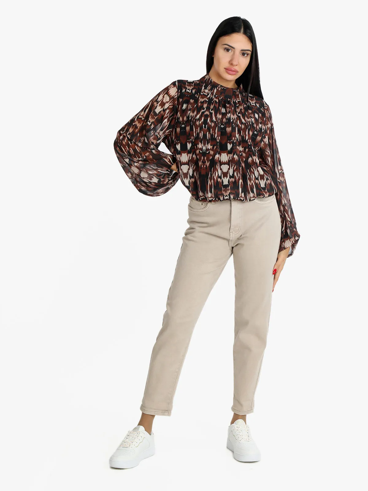 Solada Blouse col montant manches ballon