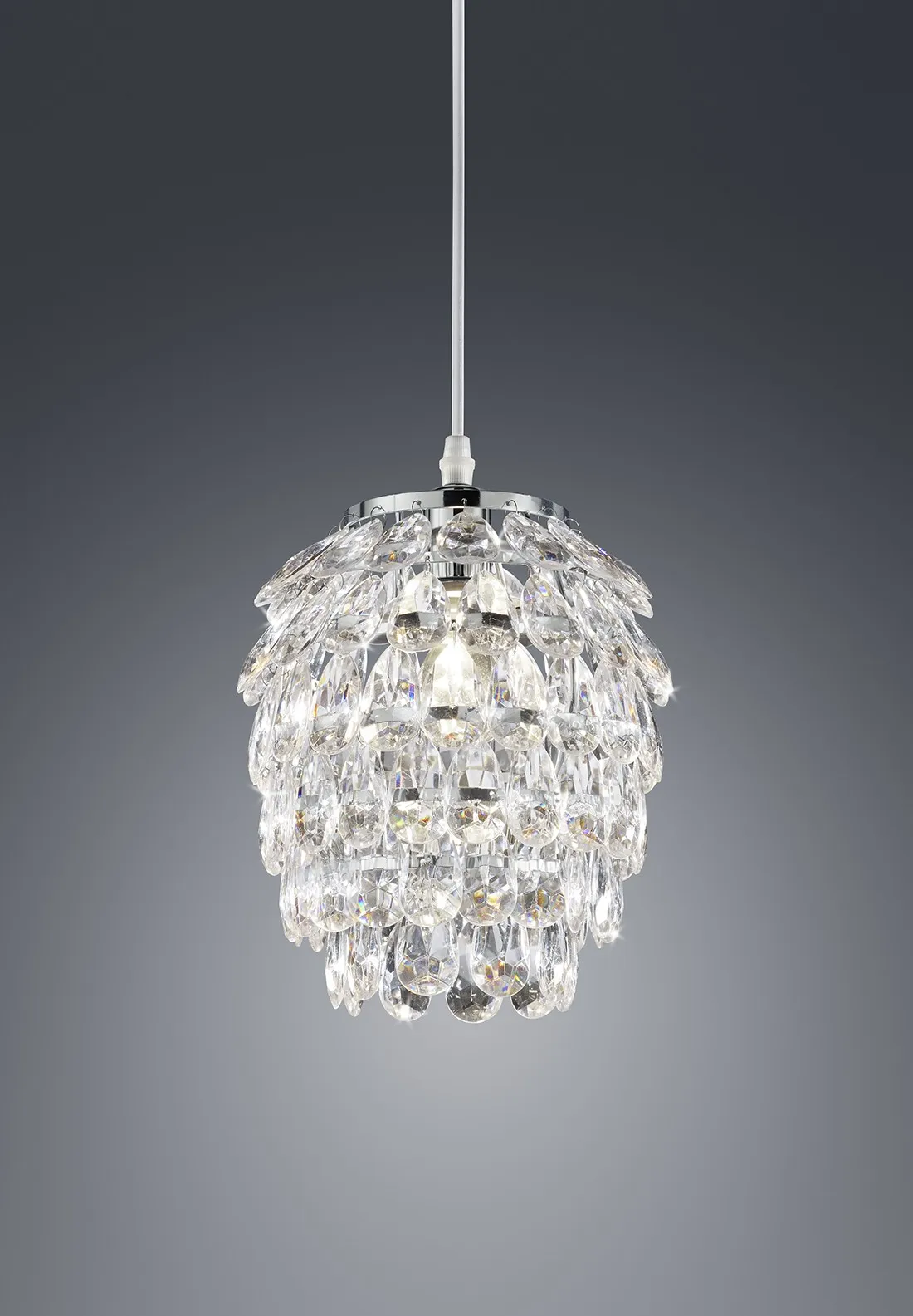 Sospensione Petty Grappolo Gemme Cromo Ø20 cm Trio Lighting