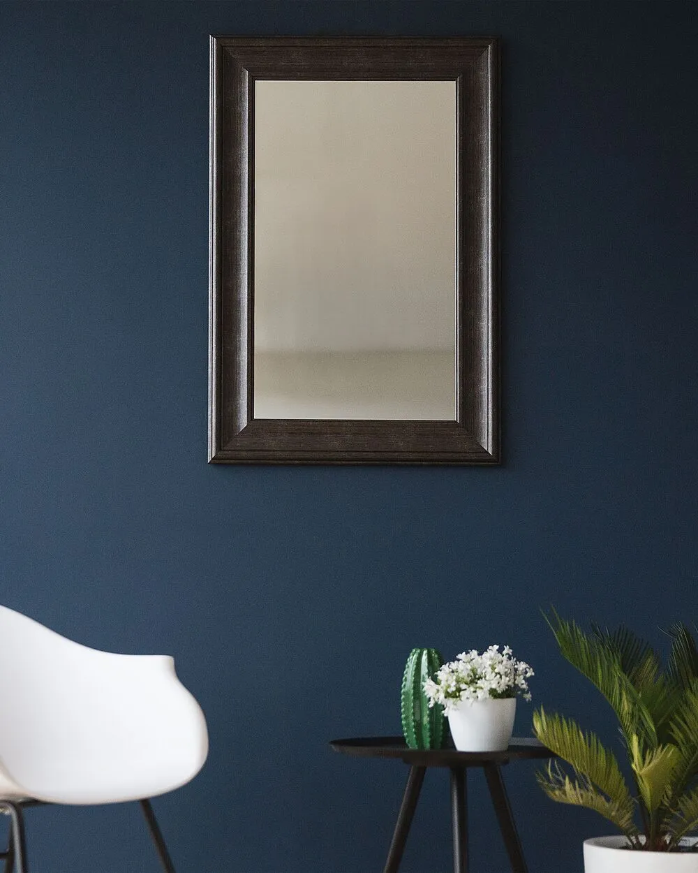 Specchio LUNEL 60 cm 90 cm Nero
