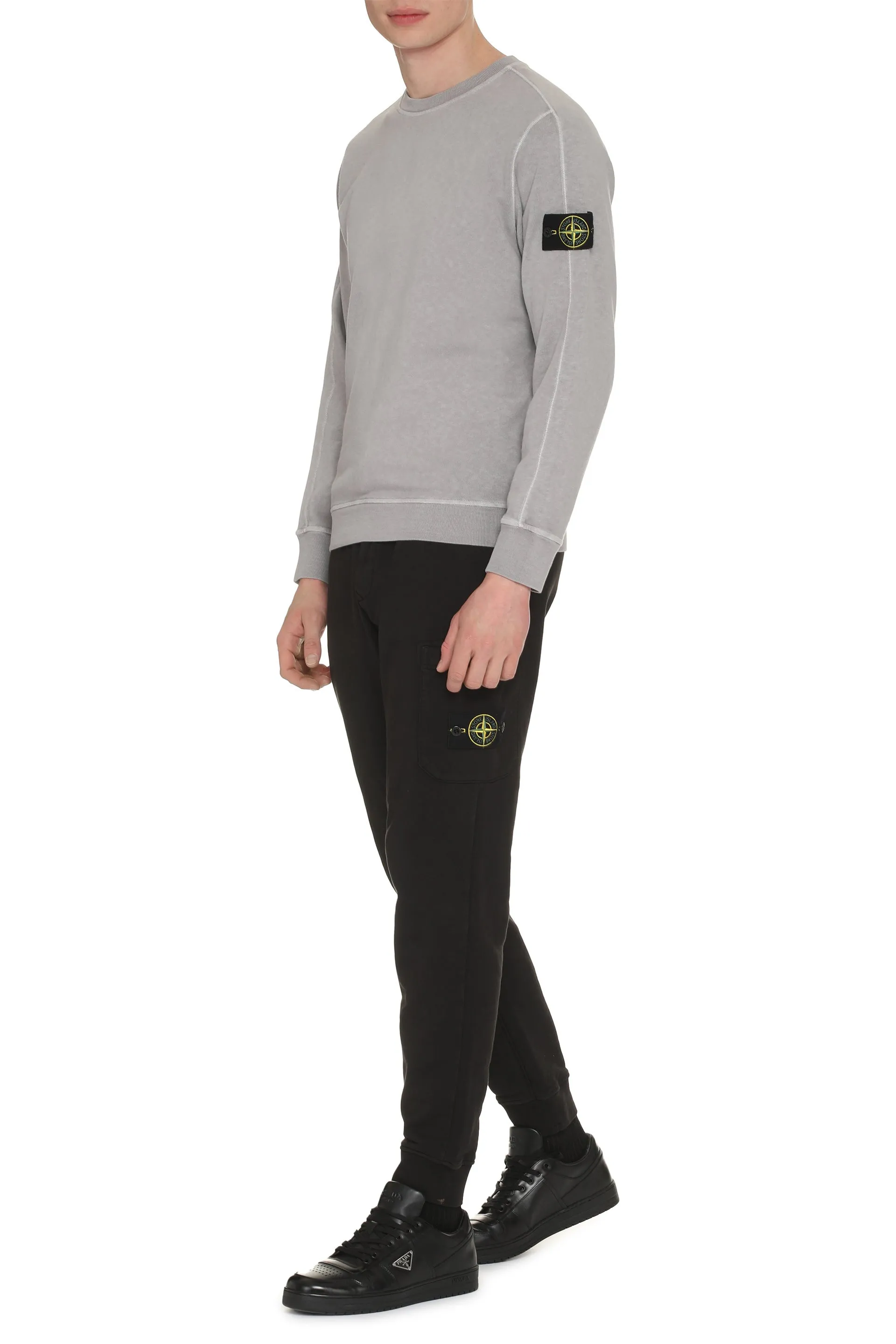 Stone Island Felpa girocollo in cotone