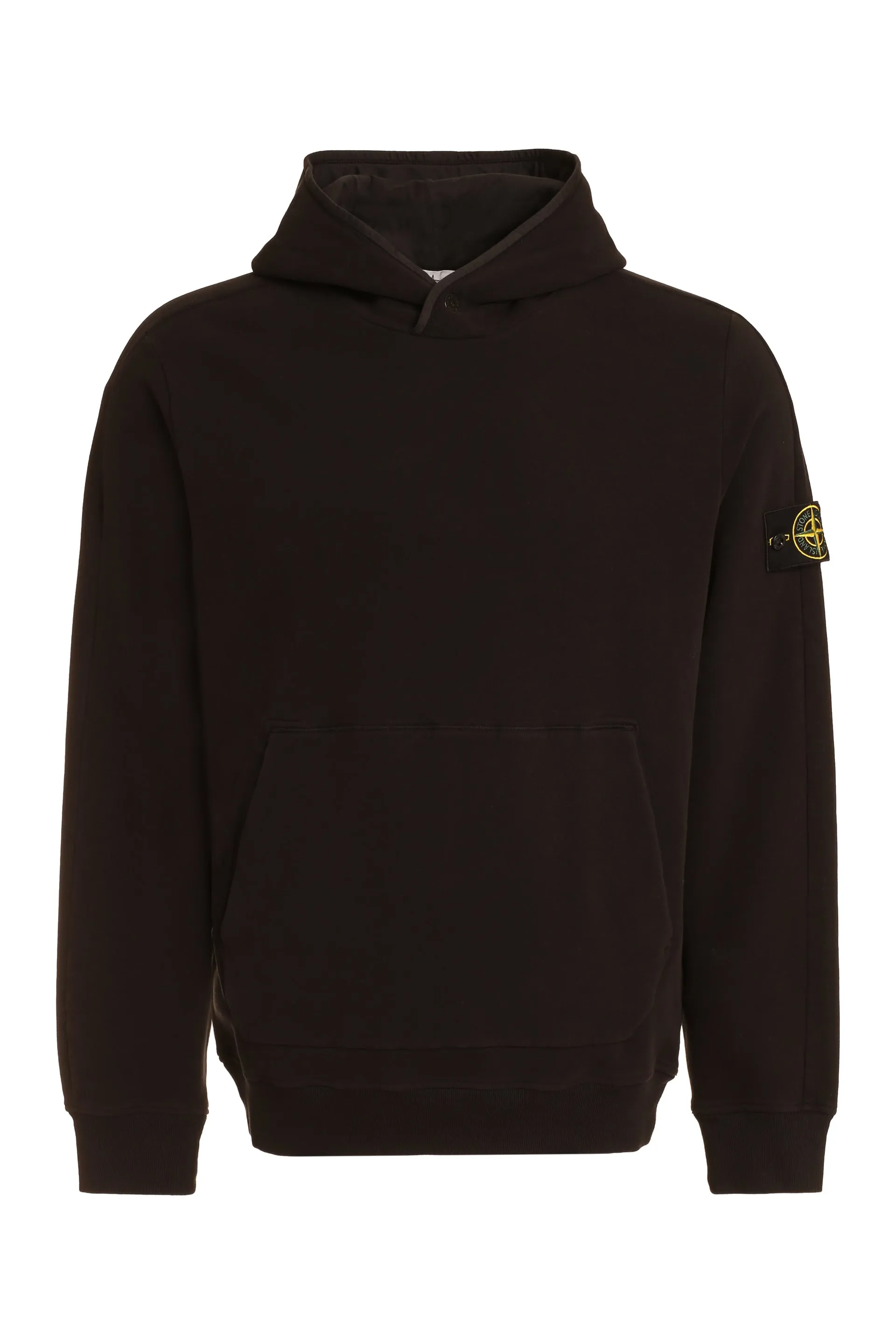Stone Island Felpa in cotone con cappuccio