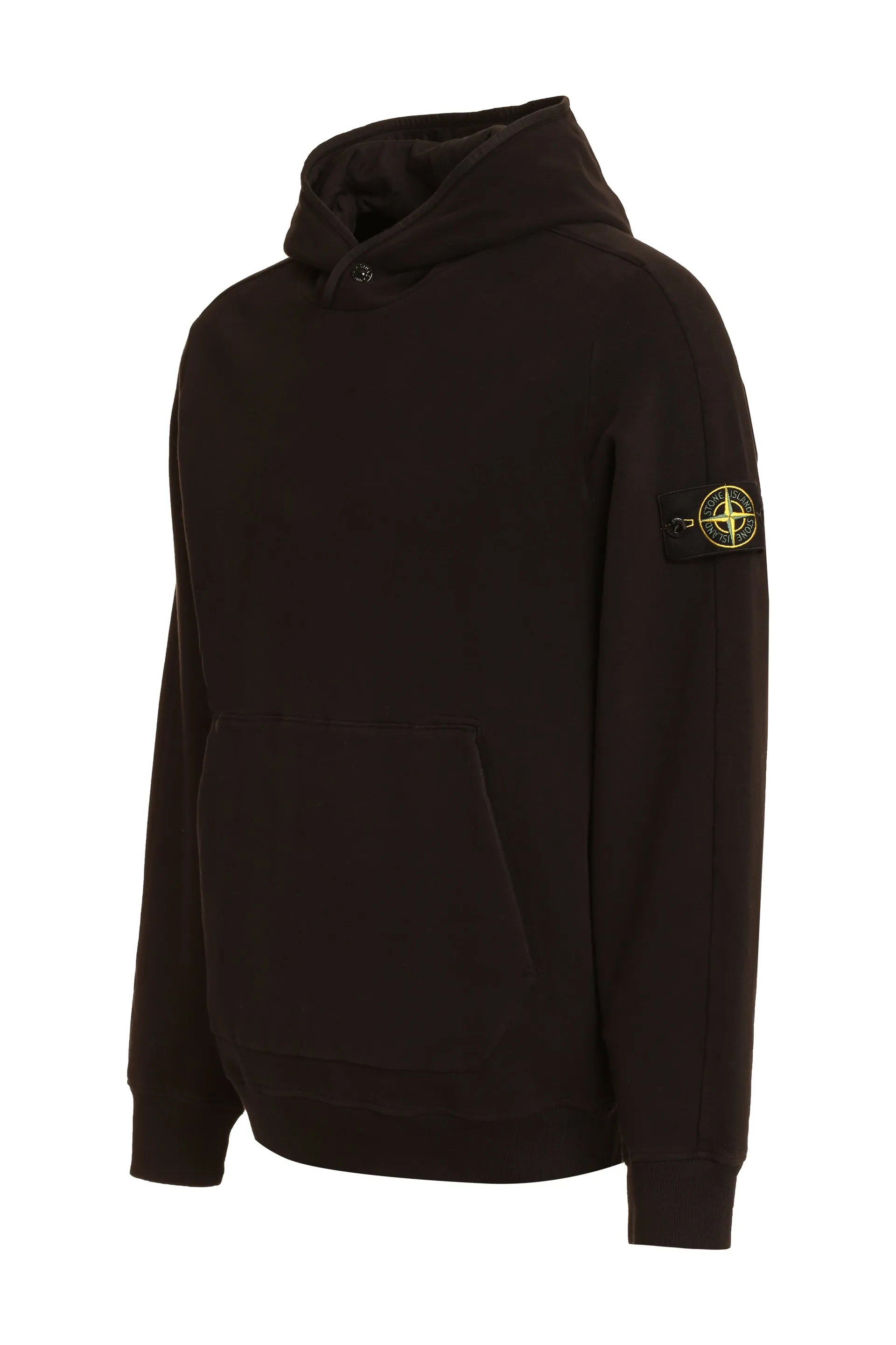 Stone Island Felpa in cotone con cappuccio