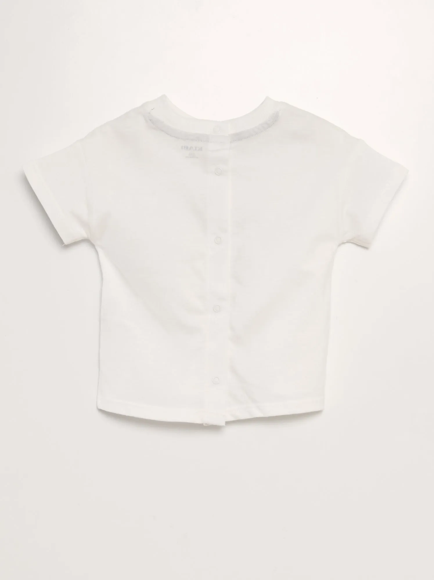 T-shirt stampata a maniche corte - BIANCO