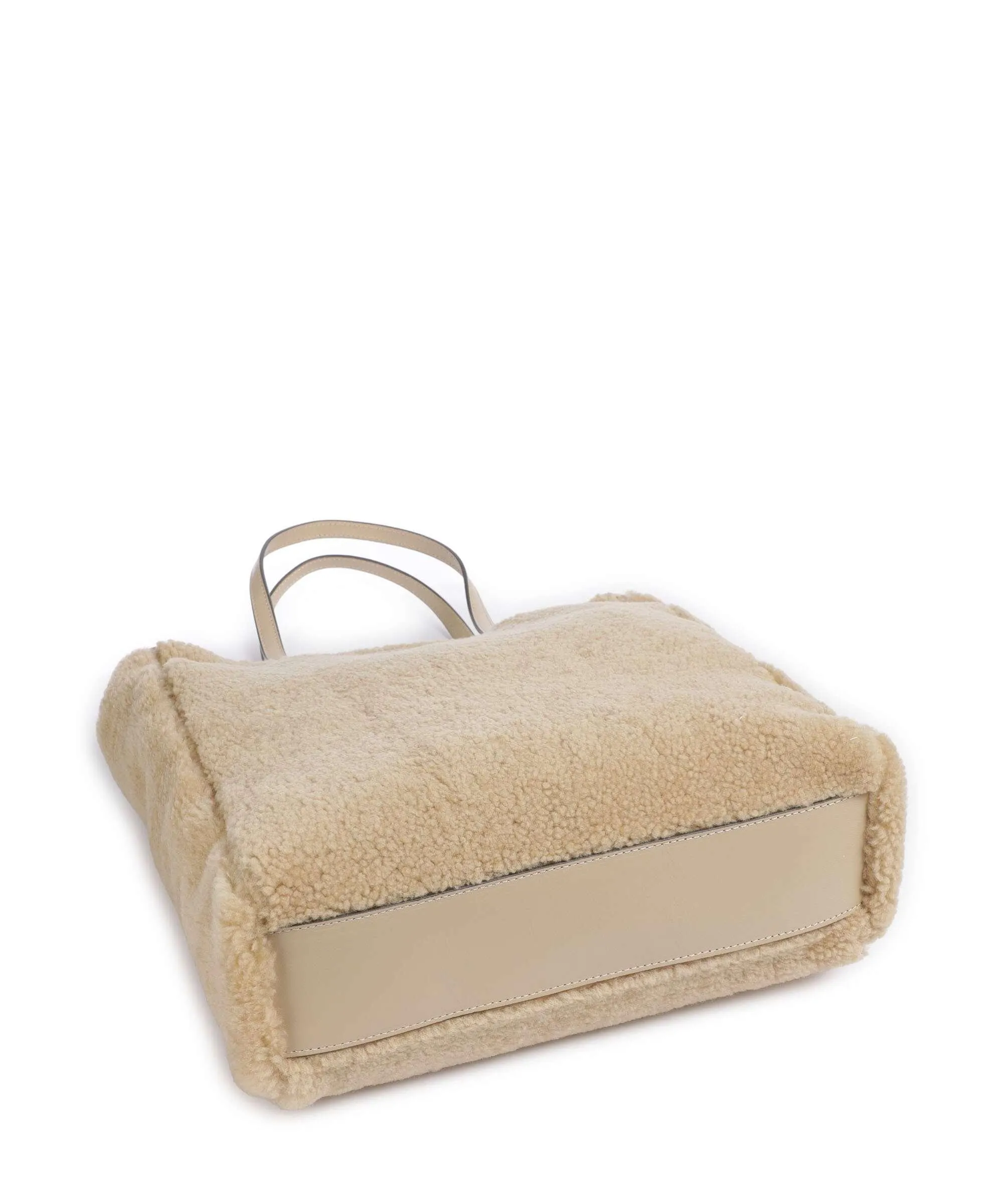  The Bridge Mirra Wow Borsa shopper pelliccia, pelle bovina marrone chiaro  