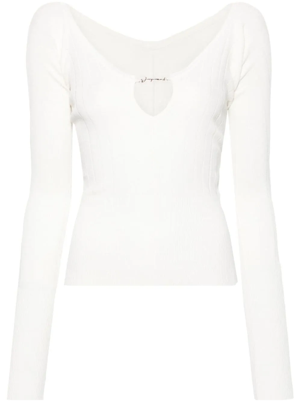 Top a coste Le Haut Pralu in bianco - donna