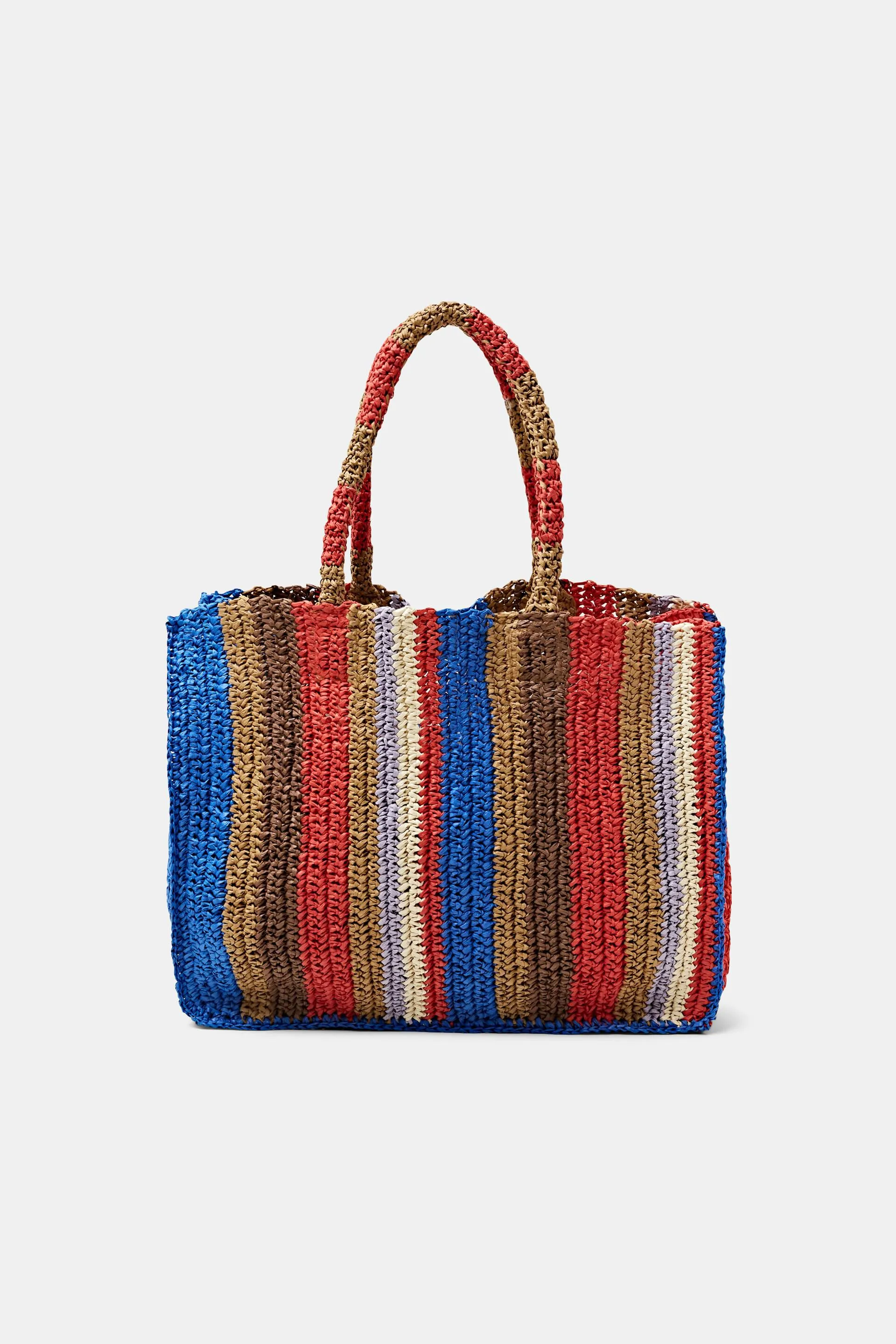 Tote bag in paglia intrecciata