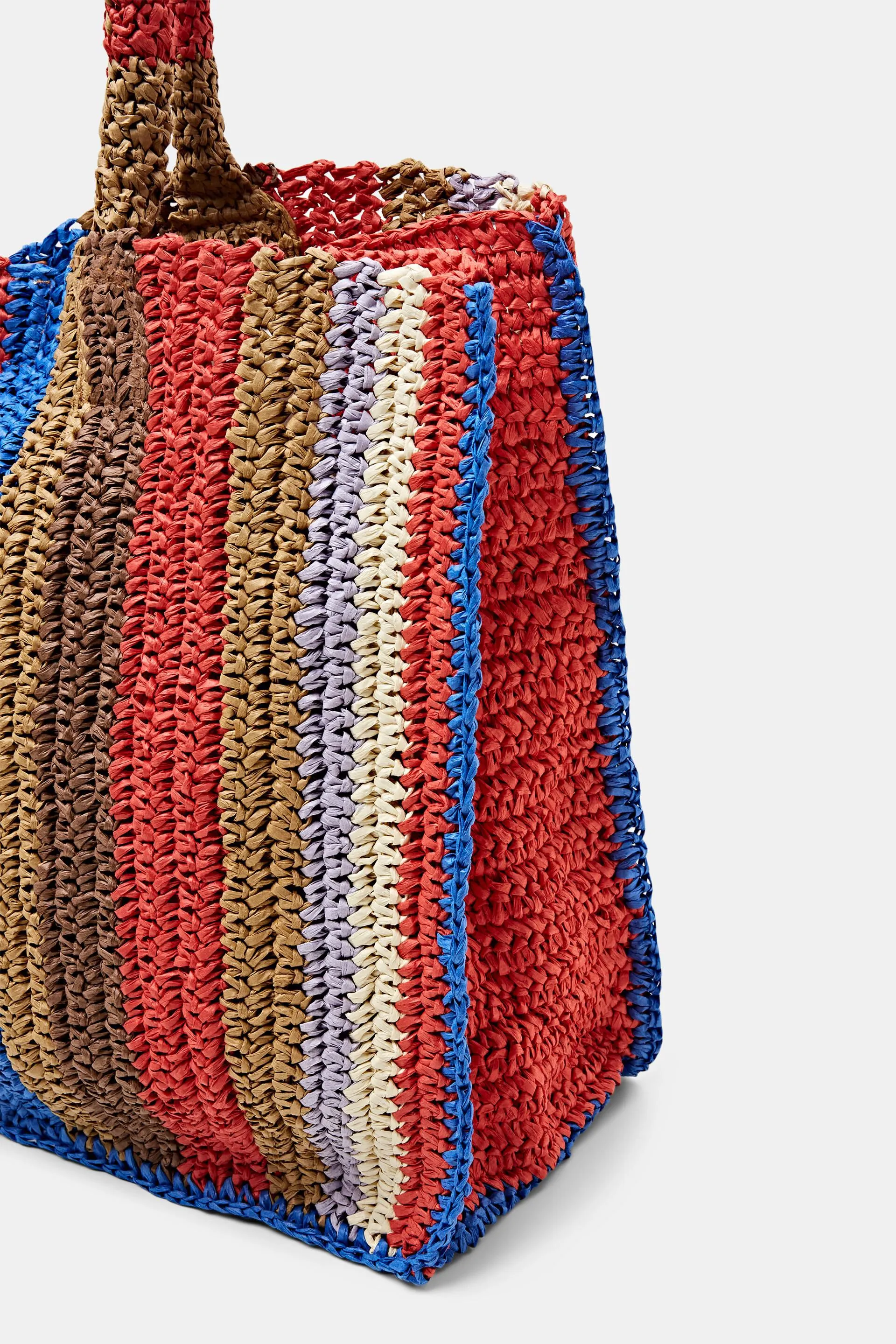 Tote bag in paglia intrecciata