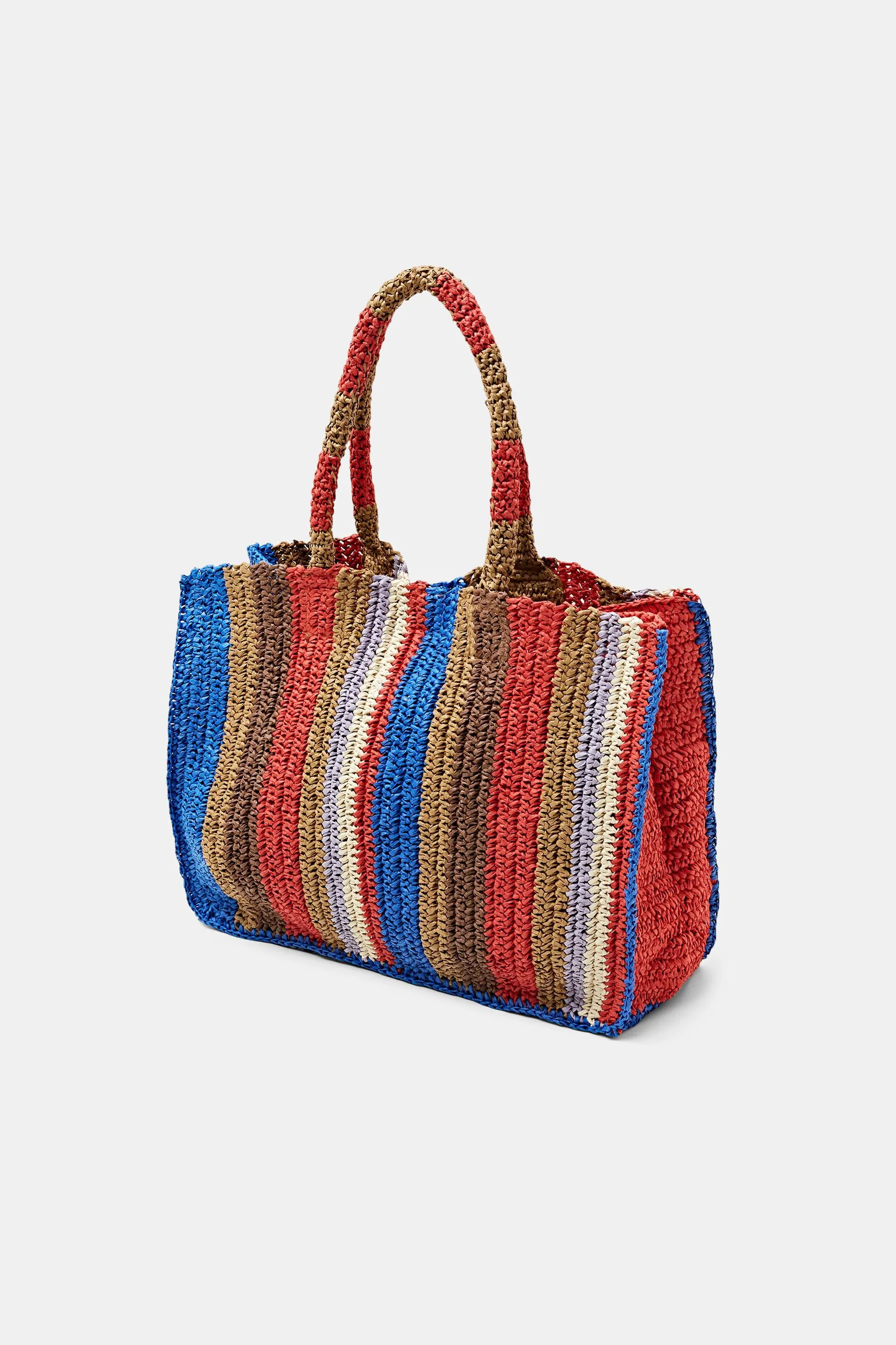Tote bag in paglia intrecciata