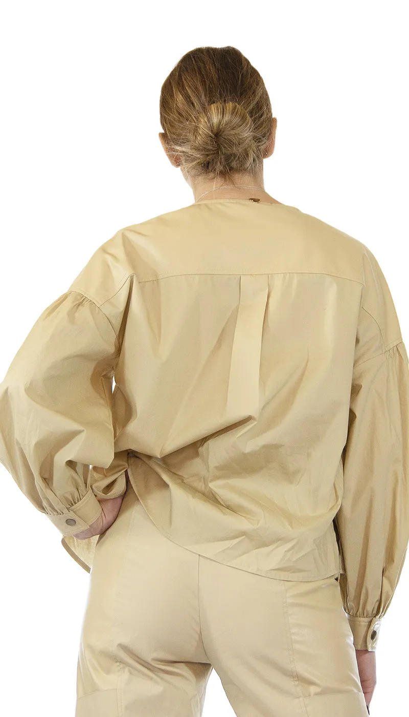 Twinset Milano Camicia in popeline con inserti. 211TT2491