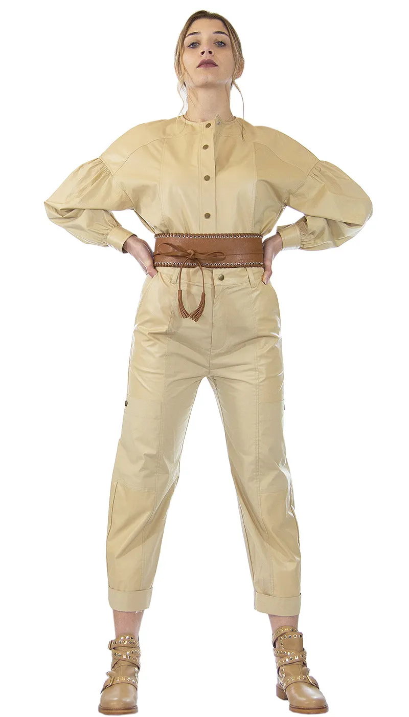 Twinset Milano Camicia in popeline con inserti. 211TT2491