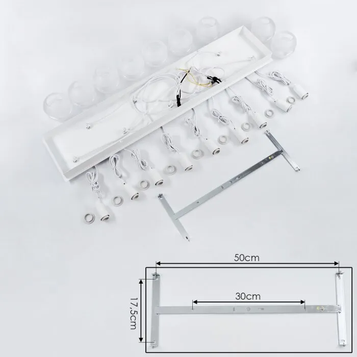 Ventosa Lampadario a sospensione Bianco, 9-Luci