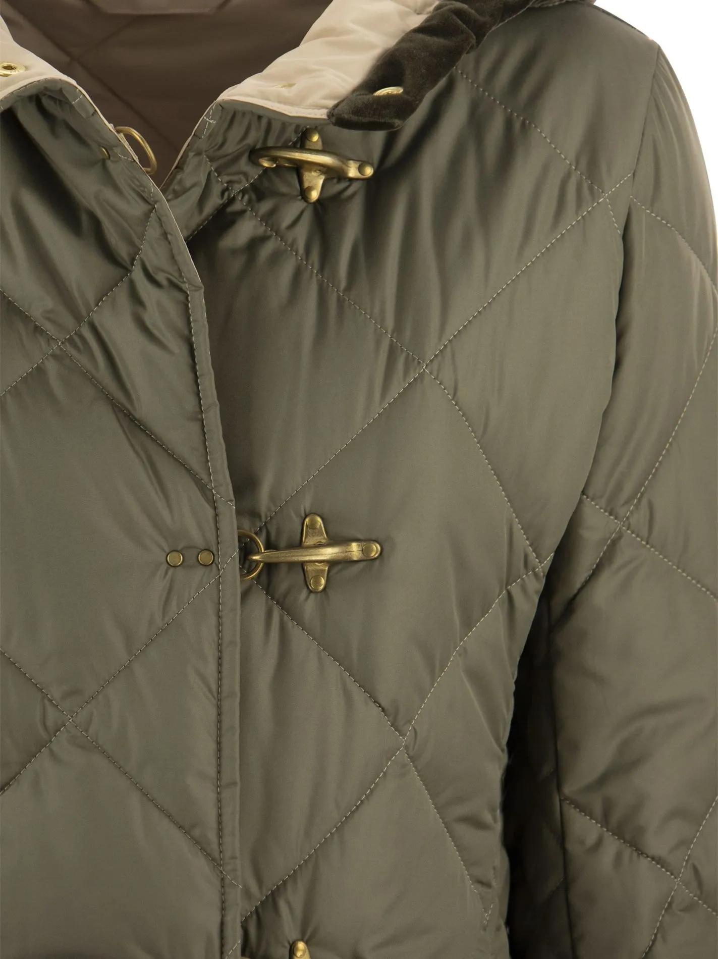 Virginia Coat Trapuntato con Cappuccio